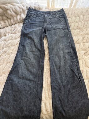 Wide Leg Dark Blue Women’s Jeans